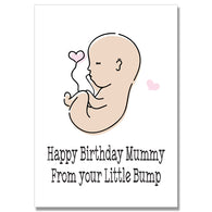 From Your Little Bump Birthday Card